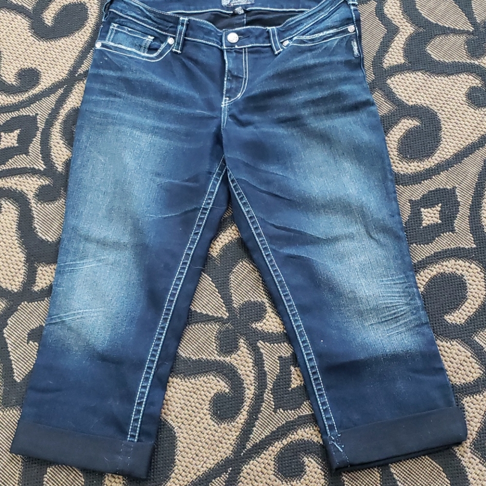 Silver capris